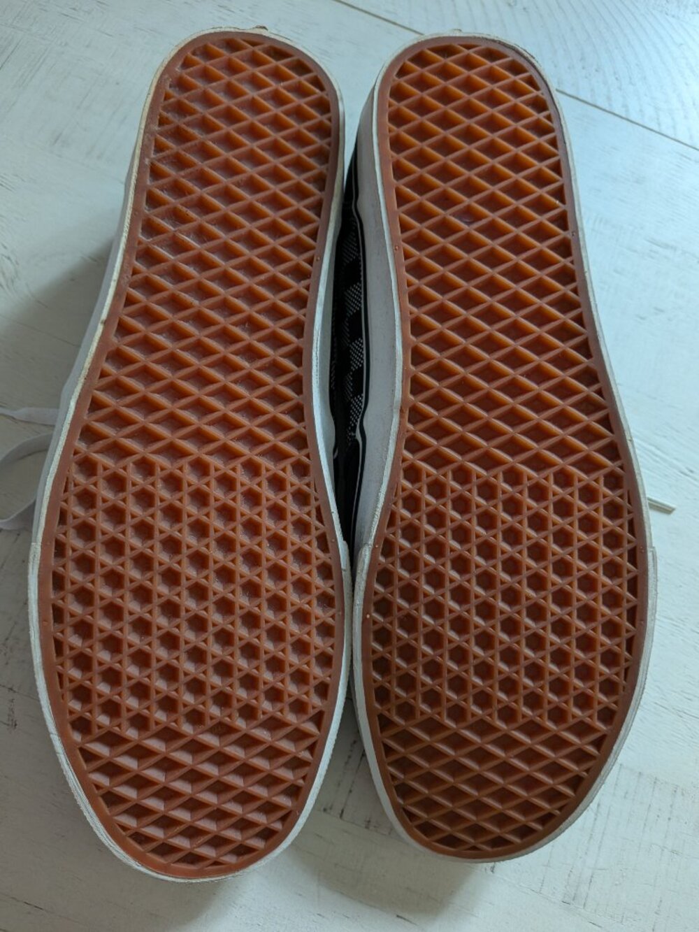 Vans Atwood Black White Checkered Skater Shoes Sneakers Men's Size 14 - Picture 9 of 11